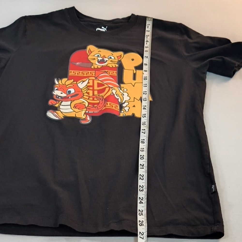 Puma Men's Black Graphic Tee , Size M - Picture 5 of 9